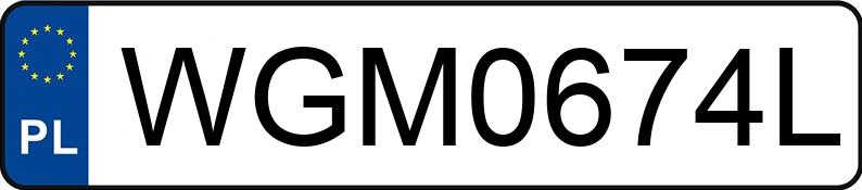 Numer rejestracyjny WGM 0674L posiada IVECO/PLANDEX 50C/35 - WGM0674L