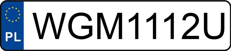 Numer rejestracyjny WGM 1112U posiada DACIA DUSTER - WGM1112U