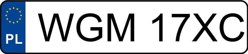 Numer rejestracyjny WGM 17XC posiada AUDI A3 - WGM17XC