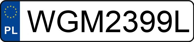 Numer rejestracyjny WGM 2399L posiada IVECO 35S18 - WGM2399L