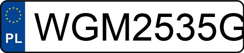 Numer rejestracyjny WGM 2535G posiada SUBARU FORESTER - WGM2535G
