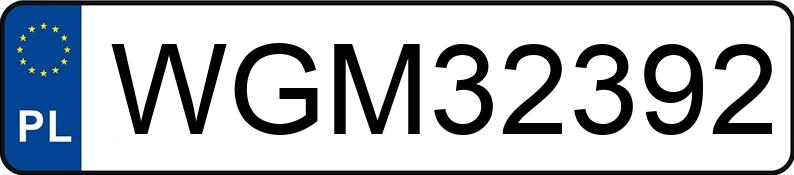 Numer rejestracyjny WGM 32392 posiada VAN HOOL 815 - WGM32392