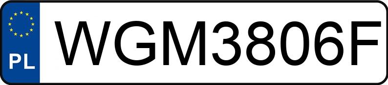 Numer rejestracyjny WGM 3806F posiada SKODA OCTAVIA - WGM3806F