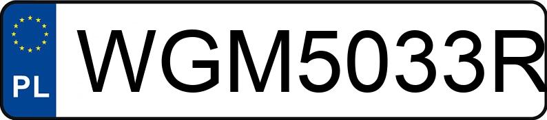 Numer rejestracyjny WGM 5033R posiada SCHMITZ CARGOBULL  - WGM5033R
