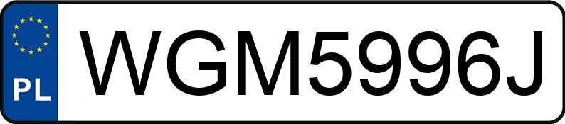 Numer rejestracyjny WGM 5996J posiada BMW 640 - WGM5996J