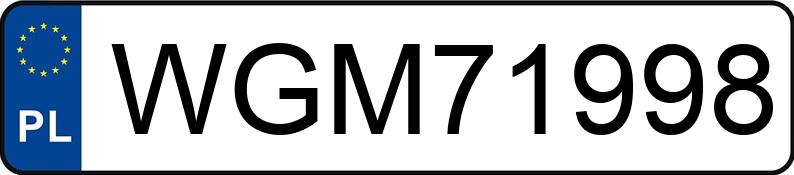 Numer rejestracyjny WGM 71998 posiada MITSUBISHI OUTLANDER - WGM71998 Numer rejestracyjny WGM 71998 posiada MITSUBISHI OUTLANDER - WGM71998