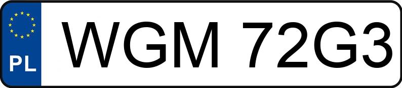 Numer rejestracyjny WGM 72G3 posiada AUDI A6 - WGM72G3