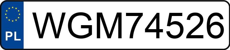 Numer rejestracyjny WGM 74526 posiada RENAULT Laguna 2.0 MR`98 RXT - WGM74526