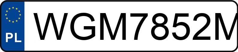 Numer rejestracyjny WGM 7852M posiada AUDI A6 LIMOUSINE - WGM7852M