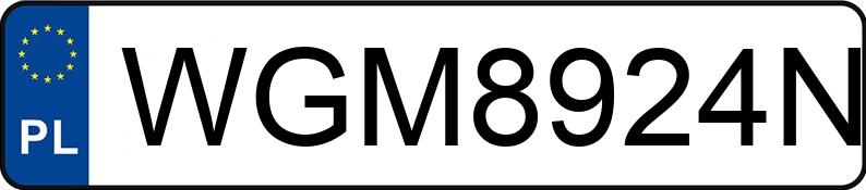 Numer rejestracyjny WGM 8924N posiada MERCEDES-BENZ SPRINTER - WGM8924N