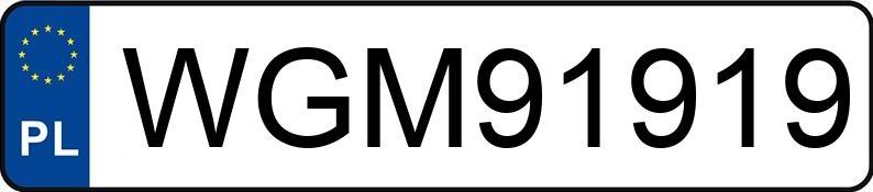 Numer rejestracyjny WGM 91919 posiada VOLKSWAGEN PASSAT - WGM91919 Numer rejestracyjny WGM 91919 posiada VOLKSWAGEN PASSAT - WGM91919