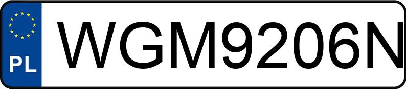 Numer rejestracyjny WGM 9206N posiada RENAULT/VP T HD002/Z - WGM9206N