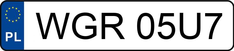 Numer rejestracyjny WGR 05U7 posiada SKODA OCTAVIA 1.9 TD - WGR05U7