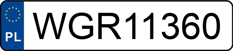 Numer rejestracyjny WGR 11360 posiada HYUNDAI TUCSON - WGR11360