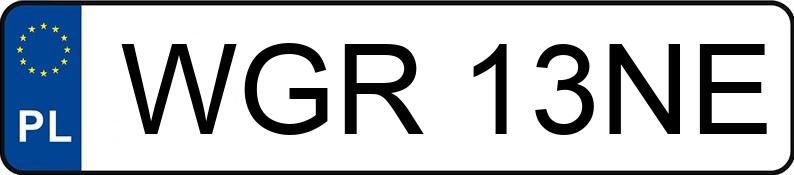 Numer rejestracyjny WGR 13NE posiada VOLKSWAGEN GOLF 1.9 KOMBI - WGR13NE