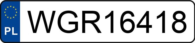 Numer rejestracyjny WGR 16418 posiada BMW 520I - WGR16418