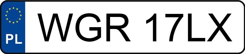 Numer rejestracyjny WGR 17LX posiada OPEL VECTRA B 1.6KAT - WGR17LX Numer rejestracyjny WGR 17LX posiada OPEL VECTRA B 1.6KAT - WGR17LX