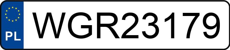 Numer rejestracyjny WGR 23179 posiada SEAT LEON - WGR23179
