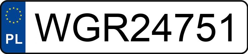 Numer rejestracyjny WGR 24751 posiada AUDI A3 - WGR24751