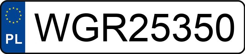 Numer rejestracyjny WGR 25350 posiada VOLKSWAGEN GOLF - WGR25350 Numer rejestracyjny WGR 25350 posiada VOLKSWAGEN GOLF - WGR25350