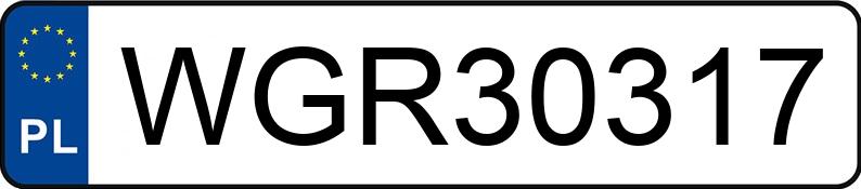 Numer rejestracyjny WGR 30317 posiada MAZDA 323 F - WGR30317