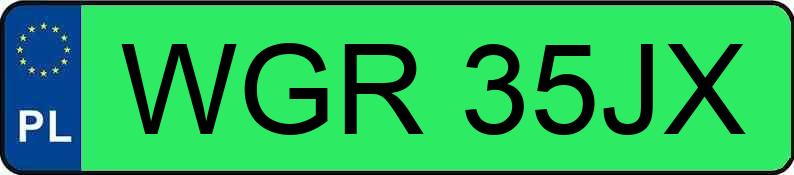 Numer rejestracyjny WGR35JX posiada MITSUBISHI i-MiEV AKO18/L-FP45COOL/6.95