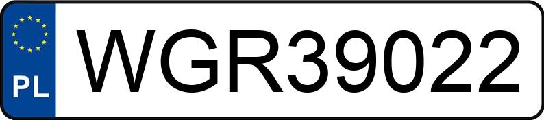 Numer rejestracyjny WGR 39022 posiada MERCEDES-BENZ CLS 350 - WGR39022