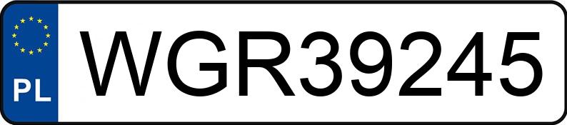 Numer rejestracyjny WGR 39245 posiada AUDI A3 - WGR39245