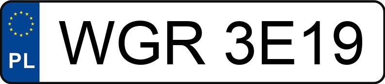 Numer rejestracyjny WGR 3E19 posiada PEUGEOT 406 HDI KOMBI - WGR3E19