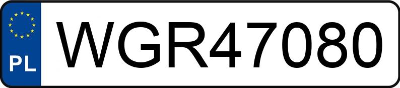 Numer rejestracyjny WGR 47080 posiada RENAULT MEGANE - WGR47080