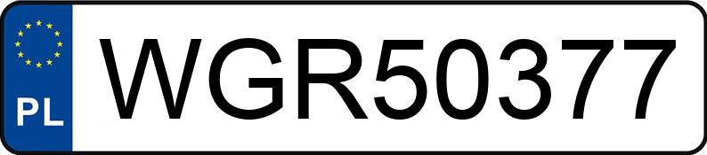 Numer rejestracyjny WGR 50377 posiada AUDI A4 - WGR50377