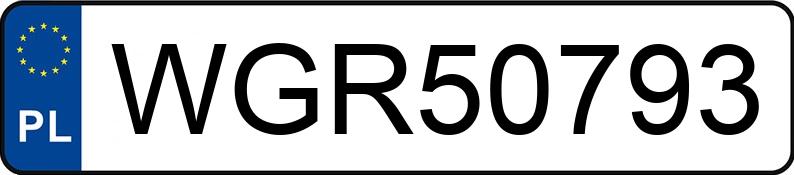 Numer rejestracyjny WGR 50793 posiada AUDI A4 - WGR50793
