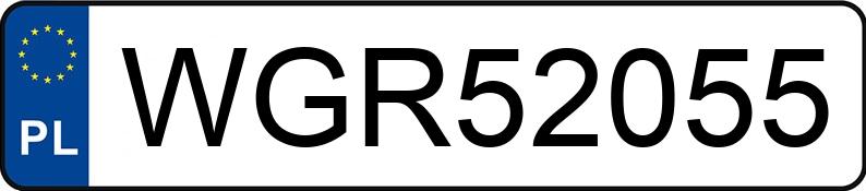 Numer rejestracyjny WGR 52055 posiada BMW X4 XDRIVE20I - WGR52055