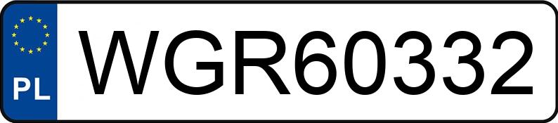 Numer rejestracyjny WGR 60332 posiada BMW 316I - WGR60332