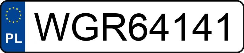 Numer rejestracyjny WGR 64141 posiada BMW 120I - WGR64141