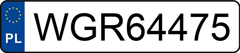 Numer rejestracyjny WGR 64475 posiada FORD Focus 1.8 TDCi MR`05 E4 Trend - WGR64475