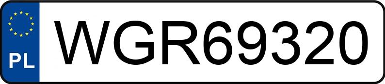 Numer rejestracyjny WGR 69320 posiada TOYOTA Corolla 1.6 MR`16 E6 Comfort - WGR69320