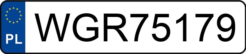 Numer rejestracyjny WGR 75179 posiada VOLKSWAGEN KOMBI - WGR75179
