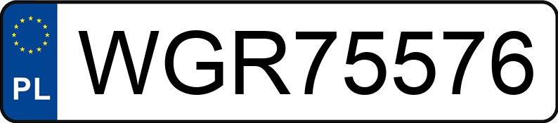Numer rejestracyjny WGR 75576 posiada BMW 118i MR`15 E6 F20/F21 118i MR`15 E6 F20/F21 - WGR75576