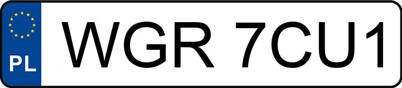Numer rejestracyjny WGR 7CU1 posiada KEEWAY Skutery Focus 50 - WGR7CU1