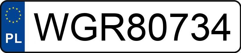 Numer rejestracyjny WGR 80734 posiada OPEL ASTRA - WGR80734