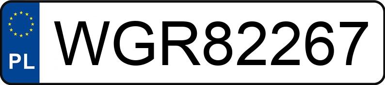 Numer rejestracyjny WGR 82267 posiada CHEVROLET CAPTIVA - WGR82267