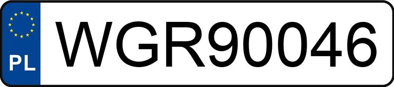 Numer rejestracyjny WGR 90046 posiada OPEL ZAFIRA - WGR90046