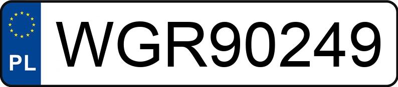 Numer rejestracyjny WGR 90249 posiada DAF XF 460 FT H4EN3 - WGR90249