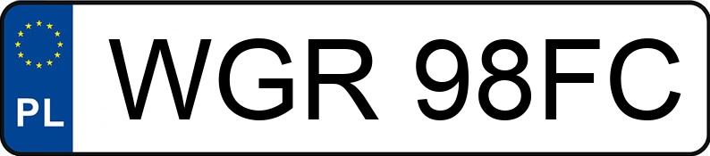 Numer rejestracyjny WGR 98FC posiada OPEL  - WGR98FC
