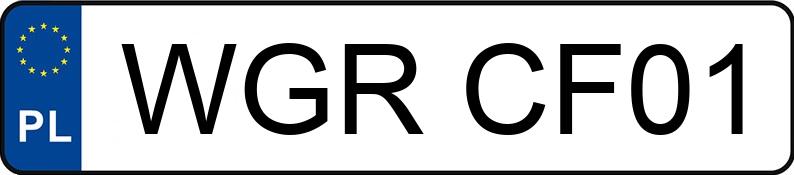 Numer rejestracyjny WGR CF01 posiada FS-LUBLIN 3372 - WGRCF01