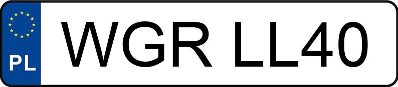 Numer rejestracyjny WGR LL40 posiada RENAULT Laguna II 2.0 MR`01 E3 Expression - WGRLL40 Numer rejestracyjny WGR LL40 posiada RENAULT Laguna II 2.0 MR`01 E3 Expression - WGRLL40