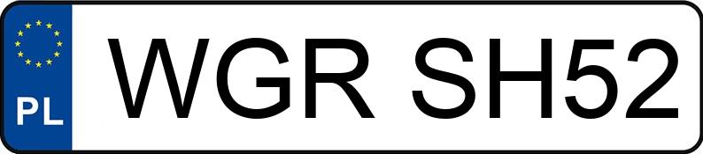 Numer rejestracyjny WGR SH52 posiada OPEL ZAFIRA-A - WGRSH52