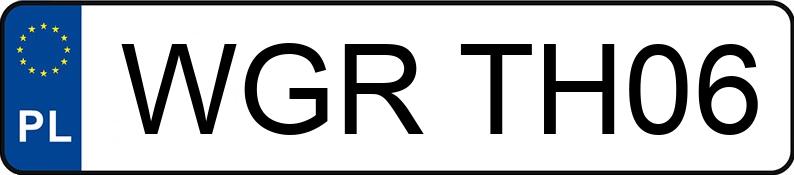 Numer rejestracyjny WGR TH06 posiada SKODA OCTAVIA - WGRTH06 Numer rejestracyjny WGR TH06 posiada SKODA OCTAVIA - WGRTH06