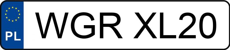 Numer rejestracyjny WGR XL20 posiada VOLVO V50 - WGRXL20